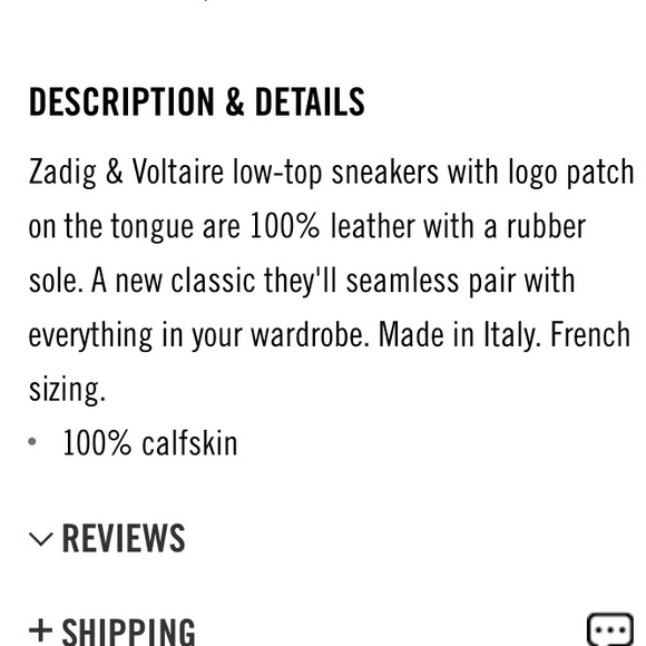 NWOB ZADIG AND VOLTAIRE PARIS FRED SNEAKERS !!! - Picture 3 of 7